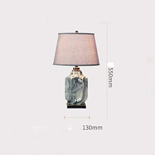 ZHAOLEI חדש בסגנון סיני נחושת קרמיקה מנורה לחדר שינה מנורת מיטה קישוט חם קישוט חמים מנורת שולחן לימוד סלון