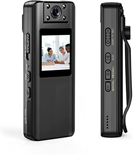 Boblov A22P 64GB Body Camera, סוללה 2000mAh עם הקלטת 8-10 שעות,