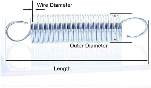 קפיצי דחיסת קפיץ קפיצי אבץ לבן מאפיין מצופה קפיץ קפיץ קפיץ עם קוטר חוט וו 0. 6 ממ קוטר חיצוני 7 ממ אורך 20-60 ממ