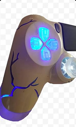 PS4 TechFire Controller LED רקע כחול
