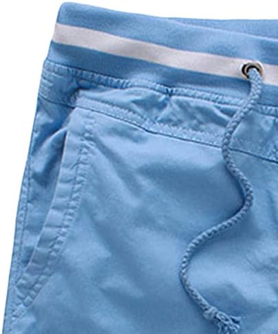 מכנסיים קצרים מתכווננים של גברים מתכווננים מכנסיים קצרים משקל קל משקל מותניים אלסטיים מקצרים חוף אימון מכנסיים