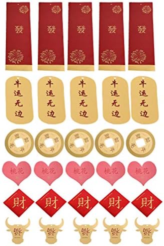 קישוטי שנה טובה של גלפאדה 30 יחידות גלגל המזלות סיני שנה תלייה כרטיסי ראש יצירתי פריסת מסיבת עיצוב ראשית