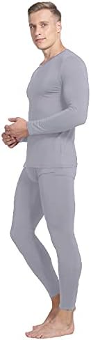 תחתונים תרמיים יוסטיליים לגברים, ג'ונס ארוך רך המוגדר עם שכבת בסיס מרופדת וחמה על גבי צמר עליון ותחתון