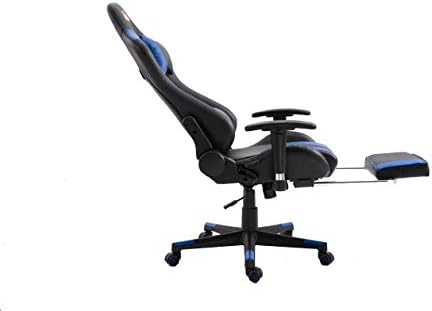 עיסוי מותני תומך בסגנון מירוץ כסא משחק מחשב עם משענת כף הרגל