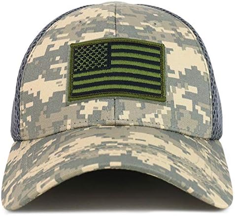 צבא דגל אמריקאי דגל זית טקטי טקטי רקום מכסה מכסה גמיש