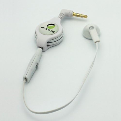 לבן נשלף 3.5 ממ מונו מונו אוזניות דיבוריות אוזניות אוזניות יחיד עם מיקרופון לספרינט סמסונג