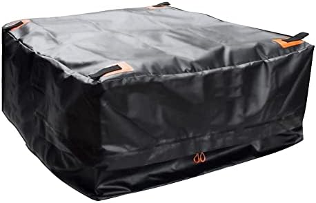 שקית מיטת מטען עם 4 חבלים אלסטיים מתכווננים טנדר שקית גג שקית גג קל לאחסון ציוד שקית מטען מגן על מים