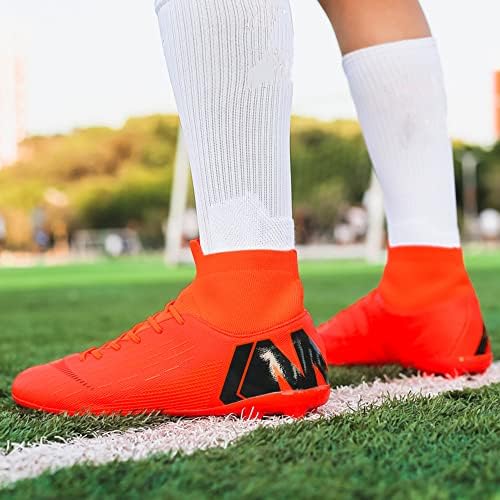 נעלי כדורגל לגברים סוליות דשא כדורגל מקורה סוללות נעלי כדורגל נושמות גבוהות נושמים אימונים חיצוניים