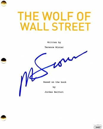 מרטין סקורסזה חתום על חתימה על זאב מוול סטריט תסריט קולנוע מלא עם אימות ג'יימס ספנס JSA - כיכובו: