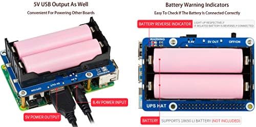 אספקת חשמל ללא הפרעה כובע UPS עבור פטל PI סדרת לוחות טעינה ותפוקת חשמל בו זמנית, מעגלי הגנת סוללות מרובי