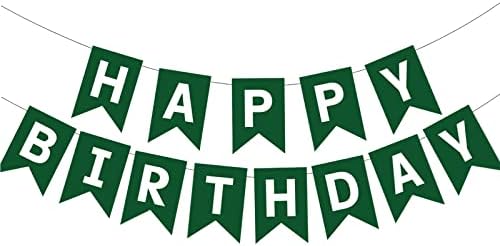Glasnes Green Green Banner Banner Banner ציוד למסיבות ליום הולדת לילדה למבוגרים