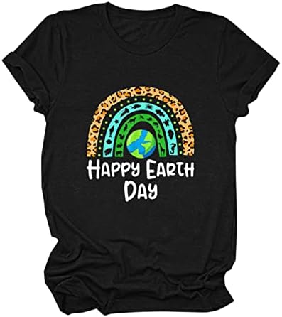 חבילה עליונה נשים נשים קיץ 2022 שיקום יום כדור הארץ כדור הארץ כוכב לכת טבעי חמוד חולצות נשים שרוול