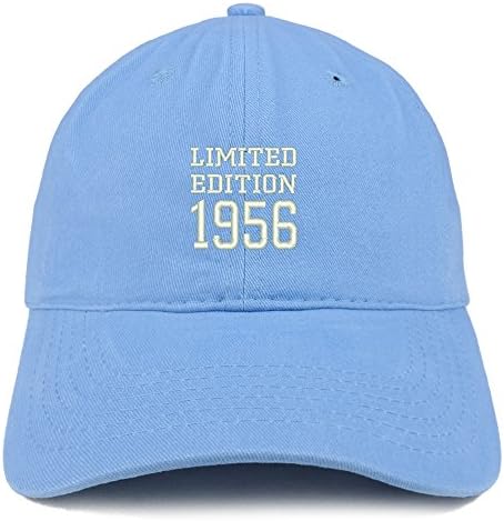 טרנדי הלבשה חנות מהדורה מוגבלת 1956 רקום מתנת יום הולדת מוברש כותנה כובע