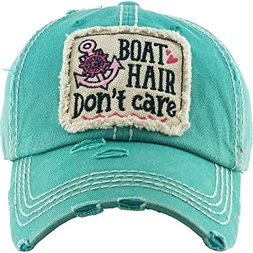 שיער בסירה לא אכפת לכובע בייסבול כותנה וינטג 'לנשים
