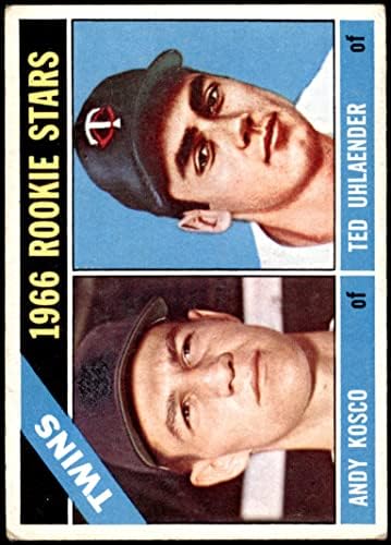 1966 Topps 264 טירונים תאומים טד Uhlaender/אנדי קוסקו מינסוטה תאומים GD+ תאומים