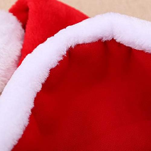 רך קטיפה חג המולד אולטרה כובע מפואר עבה שמלת סנטה חמוד כובע בייסבול כובעי ילדים רגיל בייסבול כובע