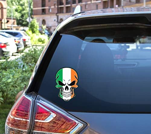 מדבקות ויניל דגל אירי של WickedGoodz Irish - מדבקה פגוש אירלנד - מדבקה אירית