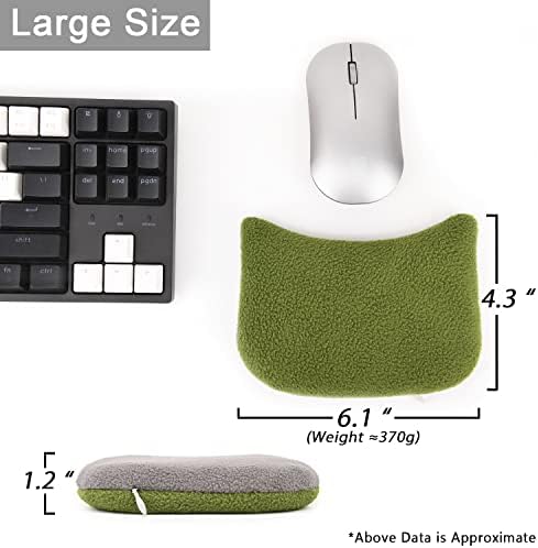 גדול ארגונומי עכבר שאר יד שקית שעועית, עבה ארגובדס משטח עכבר יד תמיכה עבור מחשב, מחשב נייד, מחשב משחקים,