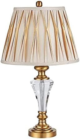 ZXZB מנורה מנורת שולחן מנורות שולחן מנורות שולחן גביש מנורת שולחן שקועה מתג לחצן, מתג דימר למנורת