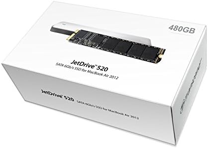 Transcend 480GB Jetdrive 520 SATAIII 6GB/S ערכת שדרוג כונן מצב מוצק עבור MacBook Air, אמצע 2012