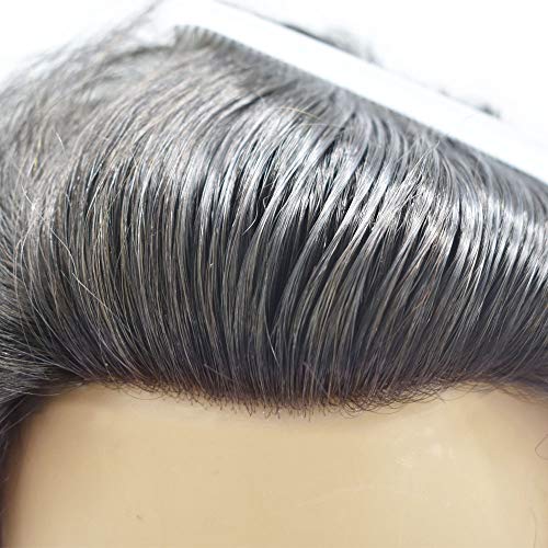 לירי שיער פאה לגברים שיער טבעי בסדר מונו תחרה גברים פאה דק עור סביב גברים של החלפת מערכת 1