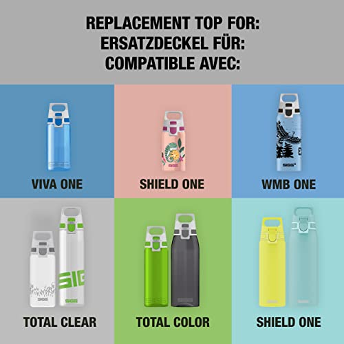 Sigg - WMB One Top - בקבוקי מים תואמים - אטום דליפות, בטוח למדיח כלים, BPA בחינם - אנתרציט, גודל אחד