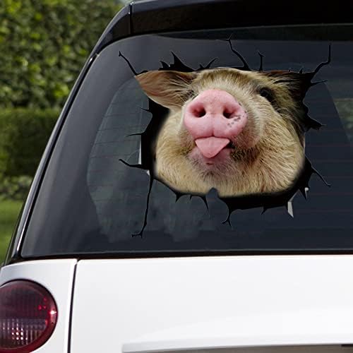 מדבקות לרכב, מדבקות מכוניות חזיר חבילה של 4,3D מדבקות מדבקות חזירים מדבקות לרכב מדבקה למדבקות פגוש חלונות