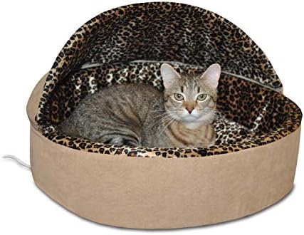 מוצרי חיות מחמד טרמו-קיטי מחומם מיטה לחיות מחמד דלוקס קטן טאן/נמר 16 4 ואט