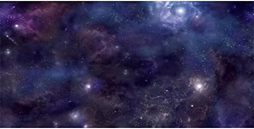 AWERT 48X18 אינץ 'שטח חיצון רקע אקווריום כוכבי גלקסי בחלל רקע מיכל דגים שמיים רקע אסטרונומי כוכבי לכת חממה