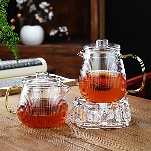סיר תה זכוכית עמיד בפני חום סינון סינון טמפרטורה גבוהה עמיד קומקום קומקום סט תה יצרנית תה פרח סיר בריאות