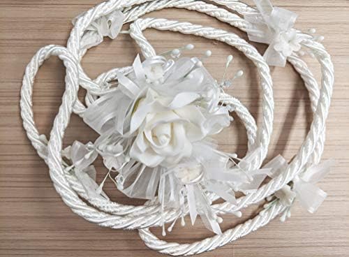 יפה טהור כל הלבן לבנים מקלטים חבל מבטא מיגג'ון לאזו חתונה לאסו מסורתי לאזוס דה בודה מסחרית איחוד קופסאות מתנה