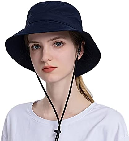 כובע דלי קרנן קרינה קיץ לנשים כובע שמש מזדמן כובע שוליים רחב כובע חופשה חיצונית נסיעות UV UPF הגנה