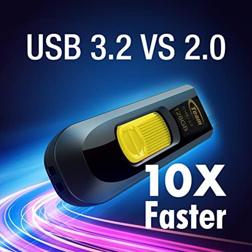 קבוצת צוות C145 64GB USB 3.2 GEN 1 קרא כונן אגודל פלאש USB של 100MB/S, מקל אחסון נתונים חיצוני