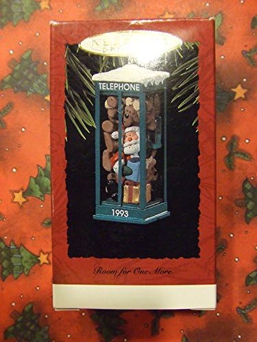 סימן היכר מזכרת קישוט-חדר עבור אחד יותר סנטה קלאוס תא טלפון קישוט 1993