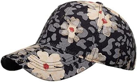 נשים בייסבול כובעי אופנה נשים גברים ספורט פרחי הדפסת לנשימה חוף מתכוונן בייסבול כובע היפ הופ כובע כדור כובעי