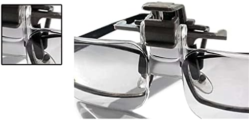 עבה אור משקפיים מגדלת זכוכית עם קליפ מגדלת זכוכית לתפירה מלאכות מפת קריאה