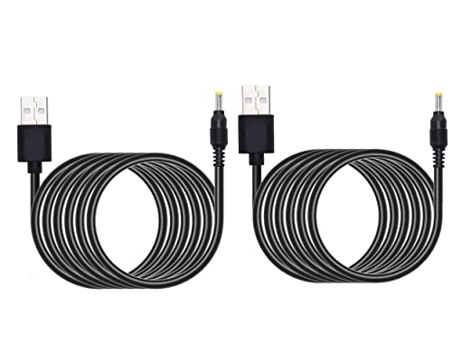 Meiriyfa USB ל- DC כבל USB זכר ל- DC 4.0x1.7 ממ 5 וולט ג'ק שקע מתאם כבל מתאם כבל לממיר לנתבים, רמקולים Bluetooth,