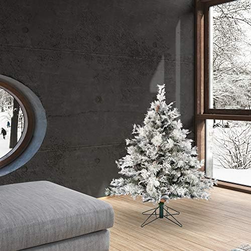 Vickerman 4.5 'עץ חג המולד המלאכותי של צ'שייר נוהר, לא מואר - עץ חג המולד פו - עיצוב בית מקורה עונתי