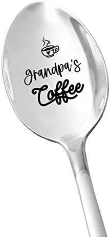 סבא של קפה כפית - קפה מאהב נירוסטה חקוק כפית מצחיק מתנה ליום אב חג המולד יום הולדת