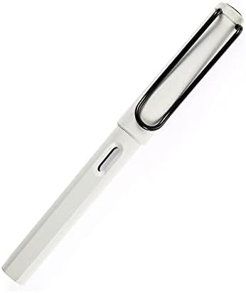 לאמי 019 ספארי לבן עם עט מזרקת קליפ שחור - ציפורן משובח