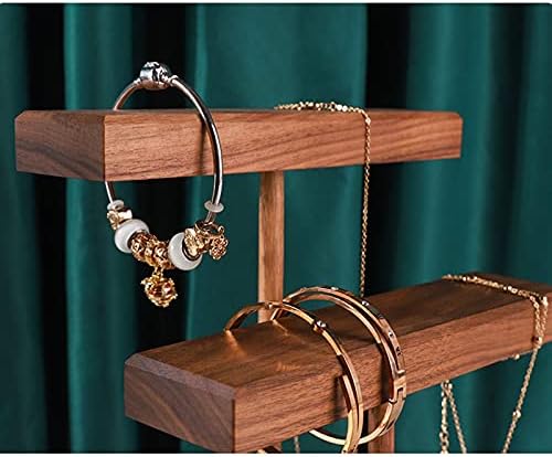 תכשיטי תיבת אחסון טבעי אגוז עץ בר צמיד צמיד שעון דוכן תצוגת תכשיטי ארגונית מחזיק עבור שעון צמיד