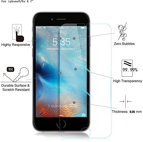 טנטק ל57 אולטרה ברור 3 ד מגע מזג זכוכית מגן מסך עבור אפל אייפון 6/6 - 3 חתיכה