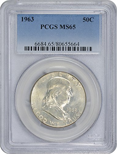 1963-P פרנקלין חצי דולר, MS65, PCGS