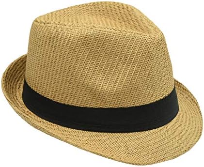 נביסימה 1920 פנמה סגנון פדורה כובעי למבוגרים גברים נשים וילדים-שמש פדורה כובע עם להקת-טרילבי קיץ חוף כובע