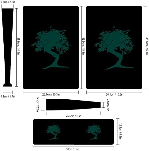 עץ בונסאי יפני 3 יחידות מדבקות כיסוי מדבקות גוף שלם עבור מהדורה דיגיטלית PS5 עבור קונסולת PS5 ובקר