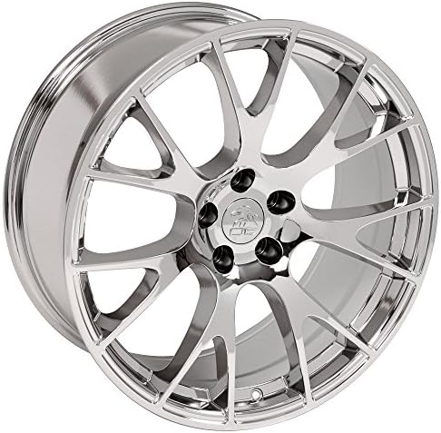 OE Wheels LLC 22 אינץ 'חישוקים מתאימים לקרייזלר אספן דקוטה דורנגו ראם 1500 ראם Hellcat Style DG69 22X10