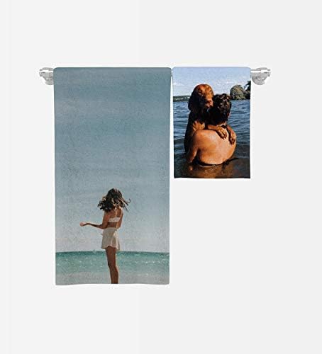 מגבות חוף מותאמות אישית - הוסף את התמונה והטקסט שלך - מגבות חוף מותאמות אישית לגברים, נשים, בנות או בנים