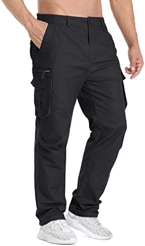 מכנסי מטען לגברים מג'קומסן מכנסיים עבודה מזדמנים מכנסיים רצים קלים משקל קלים מכנסי טרנינג טיולים חיצוניים
