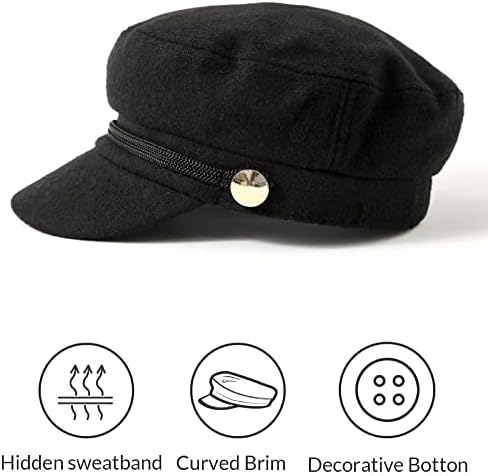 כובע אופנה נשים אופנה כובע בייקרבוי נהג מונית גטסבי מגן כובע כומתה