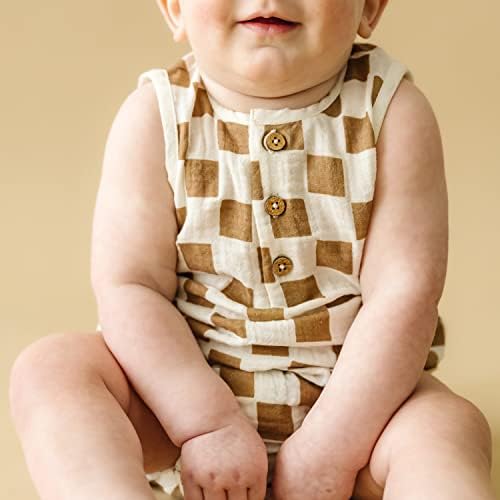 MakeMake Organics אורגני מוסלין בגדים שזה עתה נולד בועת הנלי גוף גוף בנים בנות ניטרליות
